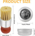 Furniture Salve for Leather - Original Leathers Recoloring Balm with Boar Bristle Brush Kit, 4oz
