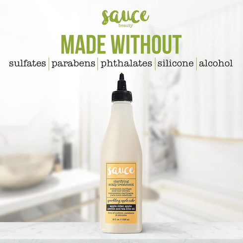Sauce Beauty Sparkling Apple Cider Clarifying Scalp Treatment - 8 Fl Oz Apple Cider Vinegar Rinse