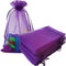 4x6 Inch Organza Gift Bags with Drawstring, 100 Pcs Purple Sachet for Jewelry, Candy, Baby Shower, Party Favors