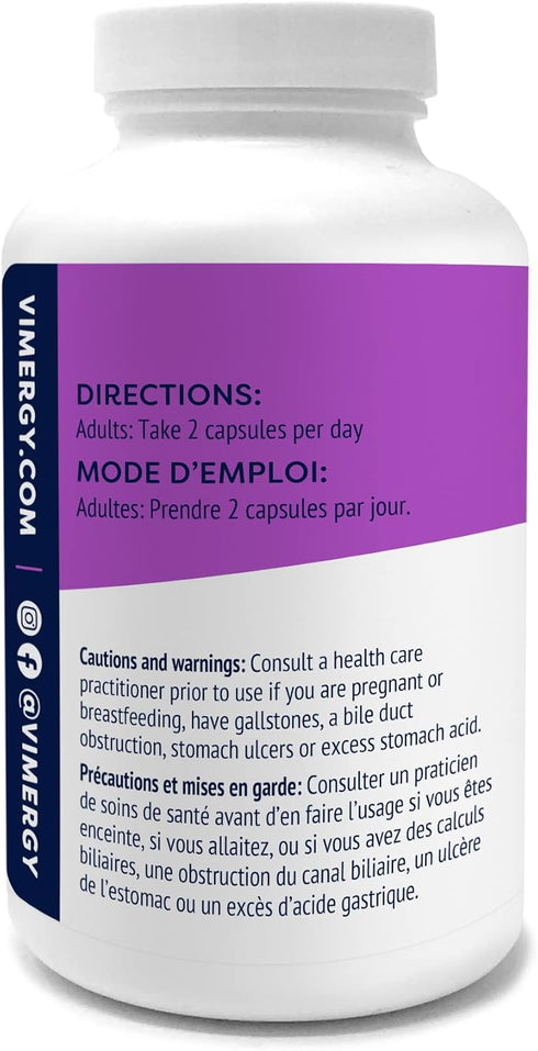 Vimergy Magnesium Glycinate, 90 Servings with Turmeric & Ginger - Supports Relaxation, Sleep, Bone & Heart Health