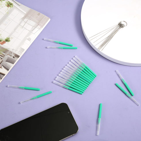 30pcs Shower Head Cleaner Tools - Multi-Sized Tiny Brushes for Anti-Clogging Cleaning (Green)