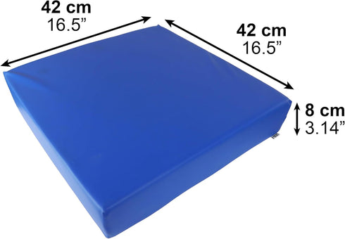 16.5", PEPE Mobility Wheelchair Cushion Viscoelastic Foam for Pressure Relief, Waterproof Removable Zip Cover