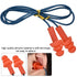 Corded Silicone Noise Reduction Ear Plugs - Metal Detectable Hearing Protection