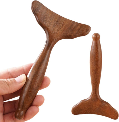 KINTEGOOD Wood Gua Sha Therapy Massage Tool, Natural Wooden Lymphatic Drainage Massager for Body Sculpting, Muscle