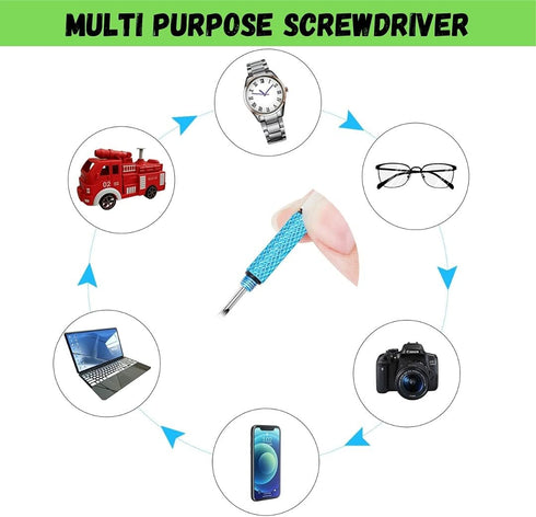 Eyeglass Screwdriver Repair Kit, Precision 3 in 1 Mini Screwdrivers Set for Glasses, Sunglasses, Watch, Jewelry
