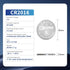 EEMB 5 Pack CR2016 Battery, 3V Lithium Button Coin Cell Batteries for Key FOBs, Watches, Toys