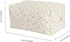 Umchichi Floral Large Cosmetic Bag for Women, Travel Toiletry Bag, Large Cotton Makeup Storage