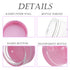 ZEJIA Mini Makeup Containers 5 Gram with Lids, Empty Plastic Travel Cosmetic Containers with Labels (25 Count, Pink Lid)