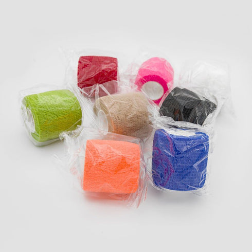Self Adherent Wrap Bandages, Self Adhering Cohesive Tape for Sports Sprain, Soreness on Wrist and Ankle, 8PCS