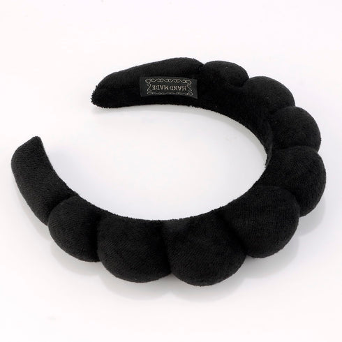 Spa Headband for Washing Face, Black Khaki Makeup Headband, Trendy Hair Accessories for Women.