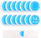 NEWGO Small Ice Packs for Injuries, 14 Pack Round Ice Packs for Face, Hot and Cold Gel Circular Cold Compress