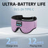 Sleep Mask Bluetooth Headphones, Soft Wireless Headband Eye Mask with Microphone - Purple