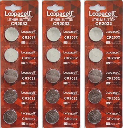 2032 Battery CR2032 Lithium 3v, 3 Packs of 5