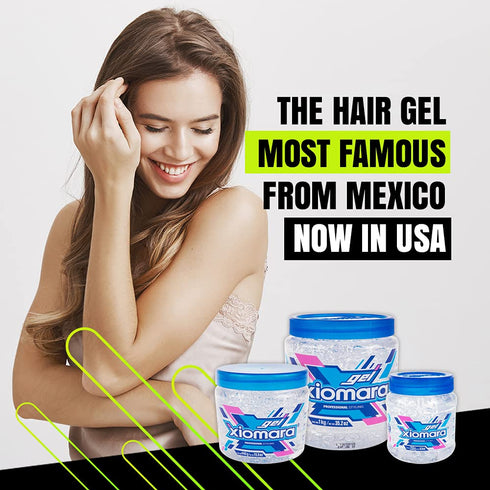 Xiomara Professional Hair Styling Gel with Aloe Vera, 2-Pack of 35 Oz Each Jars