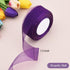 1-1/2 Inch Sheer Organza Ribbon, 50 Yards/Roll (Purple)