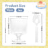 Temmgnie 100 Spoons,5 oz Pcs Clear Plastic Dessert Cups with Mini Disposable Yogurt Parfait Cup,Disposable Appetizer