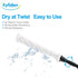 Eyliden Mop with 2 Reusable Heads, Easy Wringing Twist Mop, with 57.5 inch Long Handle, Wet Mops for Floor Cleaning, Commercial Household Clean Hardwood, Vinyl, Tile, and More