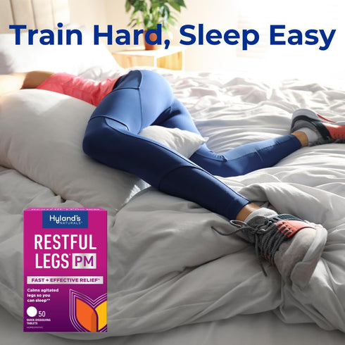 Hyland's Restful Legs PM Tablets - Nighttime Formula, Quick Dissolving Tablets, 50 Count