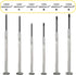 Magnetic Eyeglass Repair Kit, Sunglasses Repair Kit with Screws, 10 Pairs of Screw-in Nose Pads, Cleaning Cloth