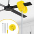 Washable Ceiling Fan Cleaner - Microfiber Duster with Retractable Extension Pole for Cleaning High Ceiling Fans
