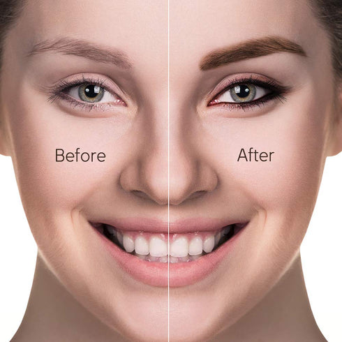 Waterproof Eyebrow Gel, Brunette Brown Tinted Mascara Makeup for Natural-Looking Brows, Long-Lasting