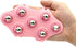 Glove Massager, Palm Shaped Hand Massage Manual with 360-degree Roller Ball, Pink