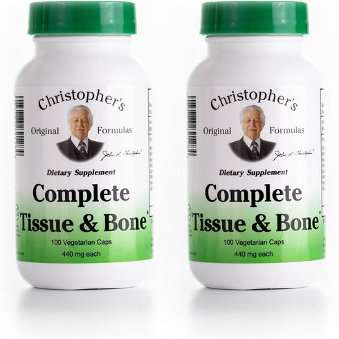 Christopher's Original Formulas Complete Tissue & Bone Formula - 100 VCaps, Herbal Support for Bones