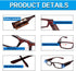 LED Reading Glasses with Lights, Lighted Magnifier Nighttime Reader, Compact Full Frame Eyewear, Unisex Clear Vision