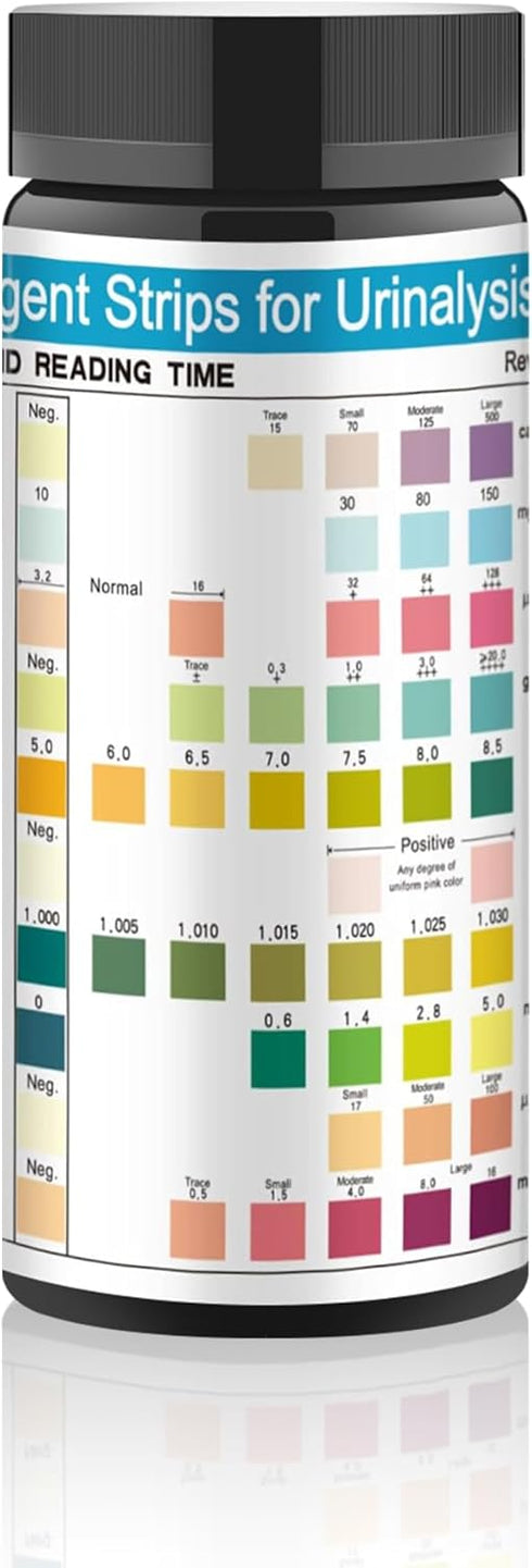 Urine Test Strips URS 10-in-1, 10 Parameters UTI Test Strips, Ketone Test Strips, 100 CT for Urinalysis