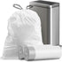 8 Gallon Drawstring Trash Bags, 34 Count Strong Medium Kitchen Garbage Bag, 22" x 23" White Trash Can Liners