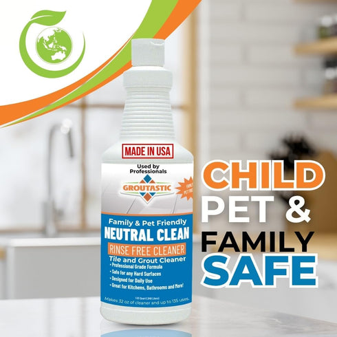pH Neutral Floor Cleaner No Rinse Daily Mopping Solution for Tile, Stone, Marble & Hardwood Streak-Free, Residue-Free