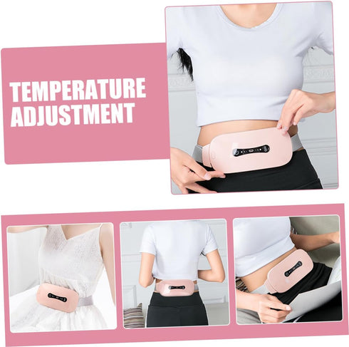 HEATSHAKING Menstrual Heating Pad for Cramps Lumbar Support Belt Rapid Heat Generation Portable Design for Stomach