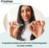 Freshee 5 in 1 Disposable Mini Toothbrush with Toothpaste, Floss, Pick, Tongue Scraper, Travel Size, Mint