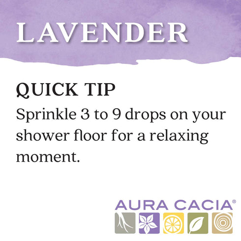 Aura Cacia 100% Pure Lavender Essential Oil, 0.5 fl. oz, Therapeutic Grade, Calm Relaxing Aroma