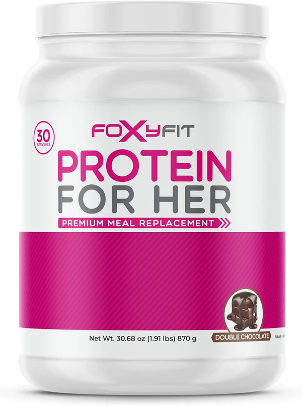 Protein for Her, Double Chocolate Whey Protein Powder with CLA and Biotin, 1.91 lbs