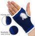Palm Brace Wrist Support Sleeves (1 Pair), Everyday Use Wrist Brace, Compression Carpal Tunnel for Wrist Pain Relief, Fitness Gloves, Sports Glove, Wrist Brace for Men and Women (M, Blue)