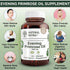Natural Nutra Evening Primrose Oil Supplement, 500 mg, 90 Softgels, Supports Skin Clarity