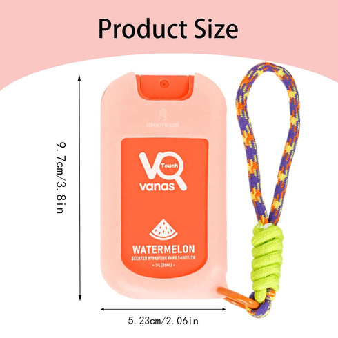touch vanas 4 4.0 OZ. 4 Pcs Hand Sanitizer Spray, Spray Hand Sanitizer Travel Size, Scented Pocket Power Mist Hydrating