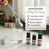 Set 3 150 Evergreen Holiday Essential Oil Kit of Oils - Includes Wildcrafted Utah White Fir, Orgnaic Peppermint