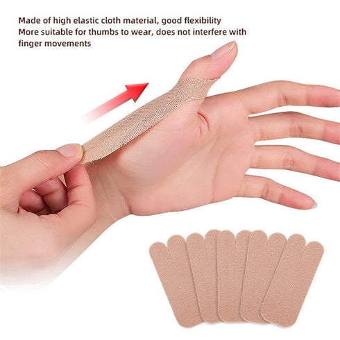 Thumb Support Stickers, 10 Pcs Elastic Breathable Brace Wrap, Self-adhesive Thumb Stabilizer for Tendonitis Pain Relief