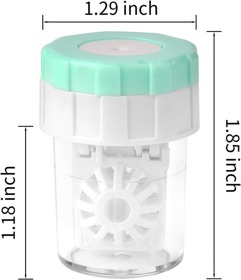 Lamoutor 8Pcs Manually Contact Lens Washer Cleaner, Plastic Lens Cleaner Case, Random Color