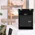 Magnetic Black Lint Bin for Laundry - Wall-Mounted Trash Can with Lid