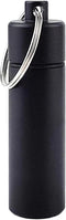 LETAOWJ Small Pill Box Waterproof Keychain Pill Holder Portable Travel Pill Container Metal
