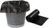 150 Count 4 Gallon Small Garbage Bags, Black Office Kitchen Bathroom Trash Can Liners