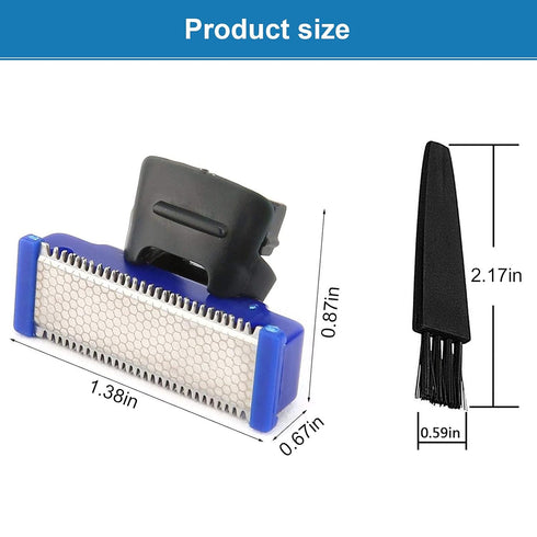 LinMei Razor Replacement Head for Gen 1 Micro Touches Solo Trimmer, Includes 2 Cleaning Brushes