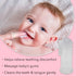 Baby Finger Toothbrush (Set of 3) - Silicone Baby Toothbrush with 3 Cases in Blue, Pink & Clear