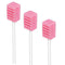 (50 Pack) Disposable Sterile Oral Swabs, Unflavored Dental Sponge Swabsticks for Mouth or Gum Cleaning