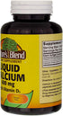 Liquid Calcium 600mg with D-3 (100 Softgels) - 3 BOTTLES Total of 300 Softgels
