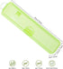 Toothbrush Case, 2 Packs, Transparent Green Travel Case, Portable Toothbrush Holder for Traveling