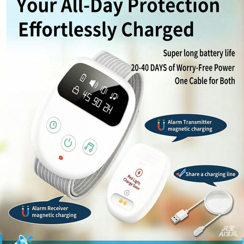 Vastaint Wireless Bedwetting Alarm for Children and Adults, Bed Wetting Alarm for Boys and Girls, Night Potty Training